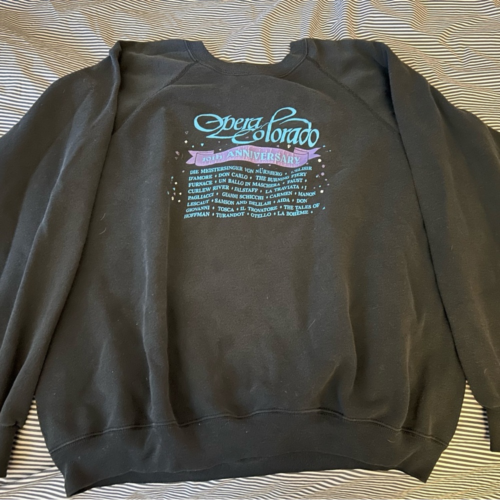 Vintage Opera Colorado 10th Anniversary Sweatshirt - Black - Size “Men’s” XXL